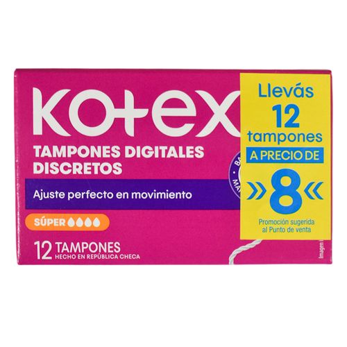 Tampones KOTEX Súper 16 un.