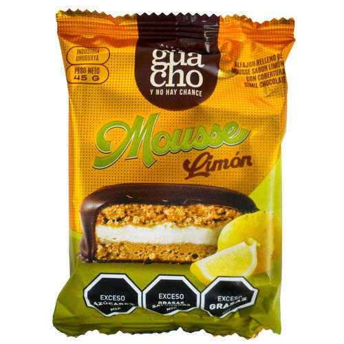 Alfajor GUACHO Mousse Limón 45 g
