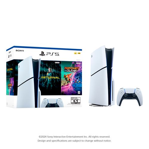 Consola PS5 PlayStation 5  Standard Sony Slim - Incluye 2  juegos (Returnal + Ratchet &  Clank)