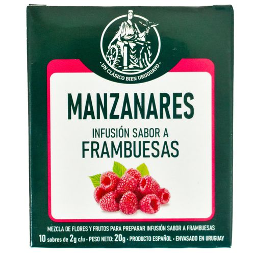 Té MANZANARES Sabor Frambuesa 10 Sobres