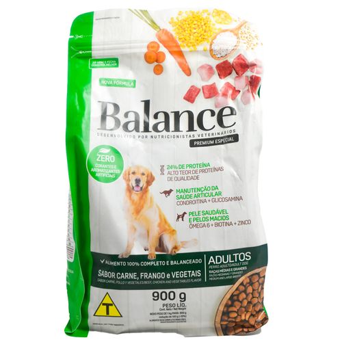 Alimento para perro BALANCE adulto raza mediana 900 g
