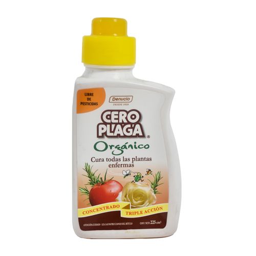 Insecticida orgánico CERO PLAGA concentrado 225 cc