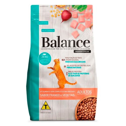 Alimento para gato adulto BALANCE pollo y vegetales 10,1 kg