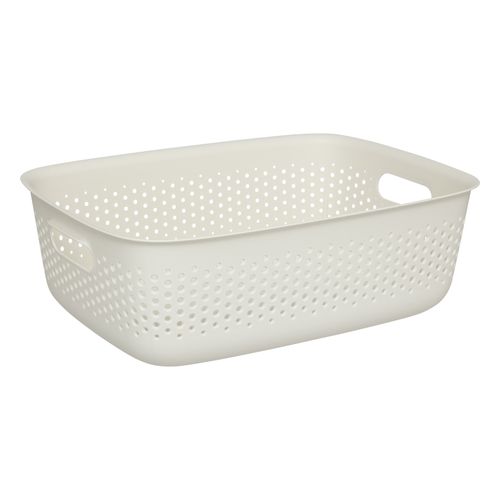 Cesta creme 10 L 39 x 28,7 x 13 cm beige