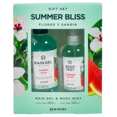 Estuche obequio Summer bliss gel para ducha 260 g+ body mist