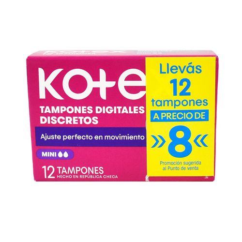 Tampones KOTEX Mini x12 un.