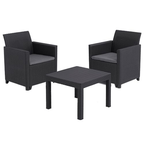 Set de Balcón Marie 2 Sillones 1 Mesa