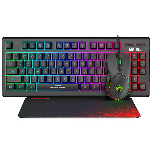 Combo Gaming MARVO Mod. CM310SP 3 En 1 Tec/Mou/Pad Negro