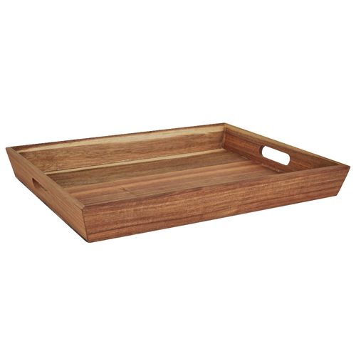 Bandeja con asas 42 x 33 cm madera de acacia