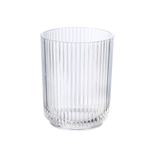 Vaso Acrílico Transparente Facetado 480 ml