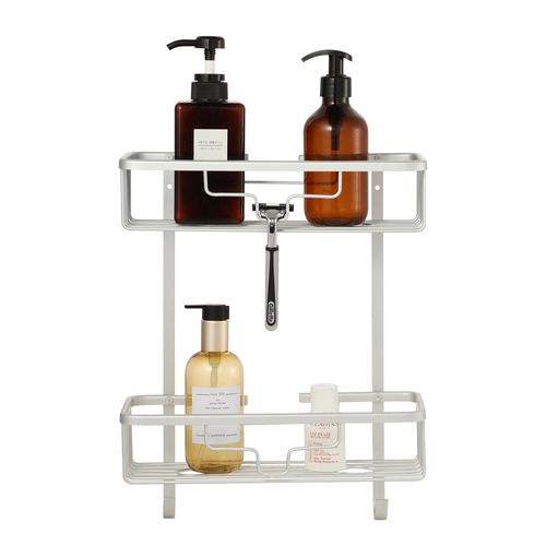 Rack para baño en aluminio 29 x 12,5 x 36,5 cm