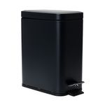 Papelera-Acero-Inoxidable-Negro-5-L-22.5x14x30-cm