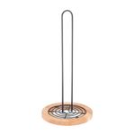 Porta-rollo-cocina-acero-y-madera-15-x-15-x-31-cm.gris