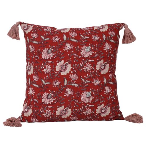 Almohadón decoración 45 x 45 cm rojo