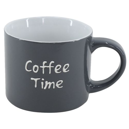 Jarro en cerámica coffee time gris 454 ml