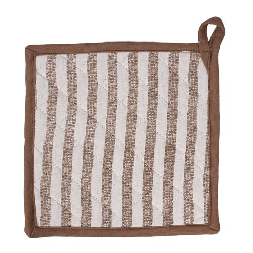 Agarradera 20 x 20 cm rayas beige/blanco