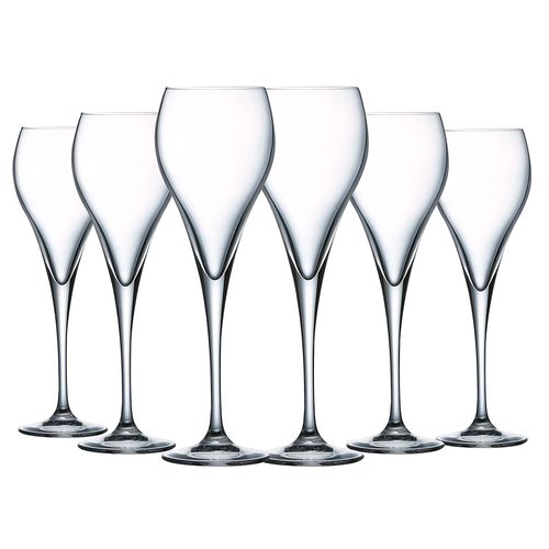 Set x 6 Copas Flauta Brio 160 ml Vidrio