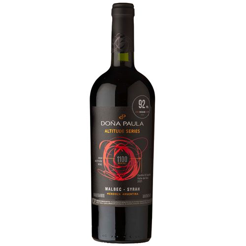 Vino Tinto Malbec Syrah DOÑA PAULA Altitude Series 750 ml