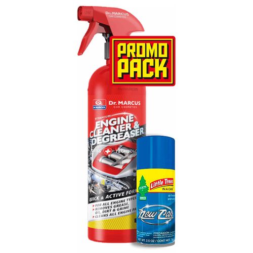 Limpia Motor TITANIUM 750 ml + Little Tress New Car