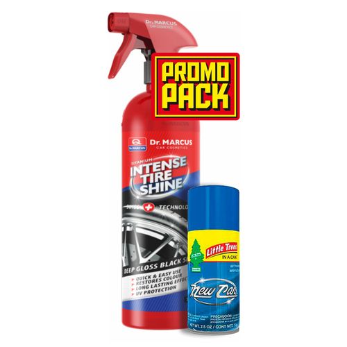Brillo Intenso para Neumáticos TITANIUM 750 ml + Little Trees
