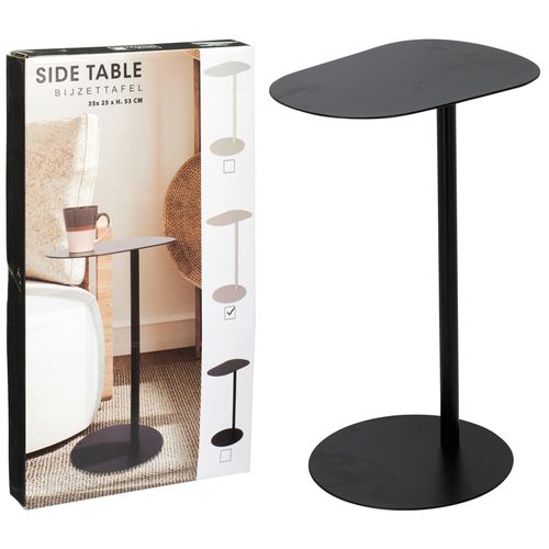 Mesa auxiliar de hierro negra 35 x 53 cm