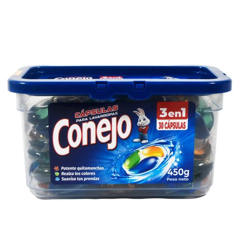 Detergente para ropa CONEJO en cápsulas x 30
