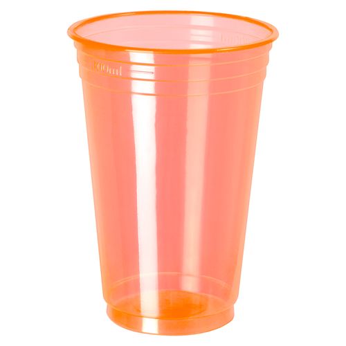 Vasos fluor naranja De 330 ml