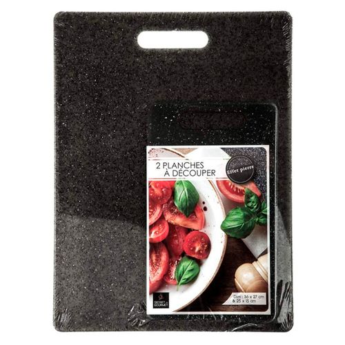 Set x 2 tablas de corte en pp 27,5 x 36,4 negro