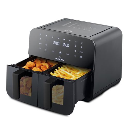 Freidora sin aceite PUNKTAL Mod. PK-909FD Dig Mod. 2 cestos 9 L