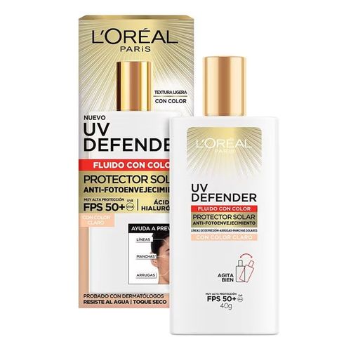 Protector solar LOREAL UV defender fluido clara 40