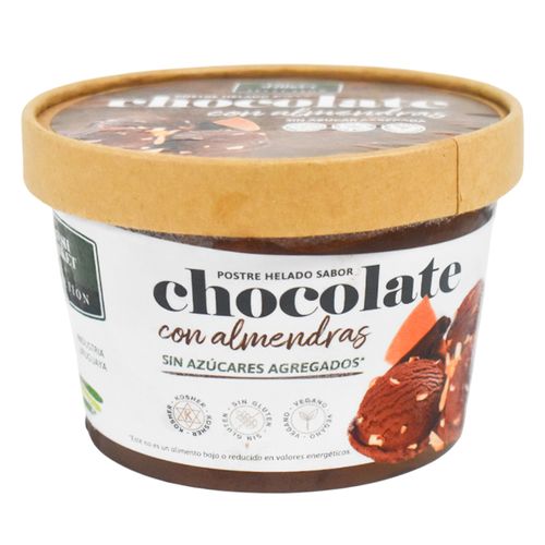 Helado vegano FMS Chocolate con almendras 480 ml