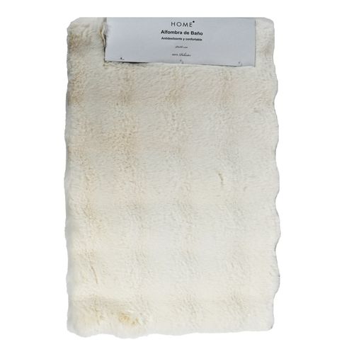 Alfombra para Bano Microfibra 40x60 cm Beige