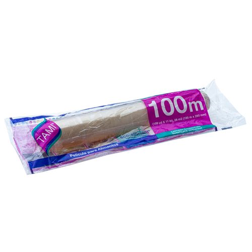 Film de pvc TAMI 280 mm x 8 mic x 100 m cjx 24 un.