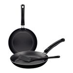 Set-x-2-sartenes-antiadherentes-gris-y-espatula-TRAMONTINA