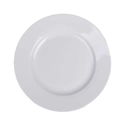 Plato Llano 27 cm Cerámica Blanco