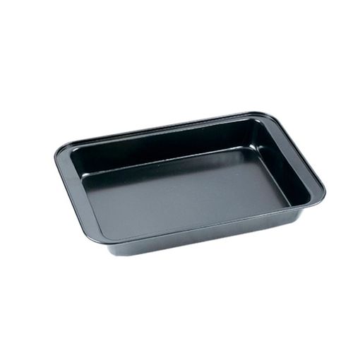 Asadera rectangular 37,5x25,5x5 cm gris antiadherente