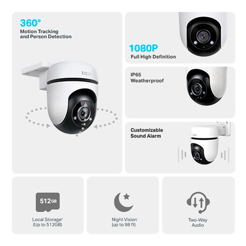 Camara-Wifi-Ext.-TP-LINK-TAPO-Mod.-C500-Mod.-FHD-360