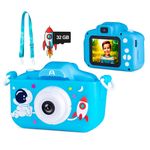 Camara-Digital-ARGOM-Selfie-Infantil-Azul