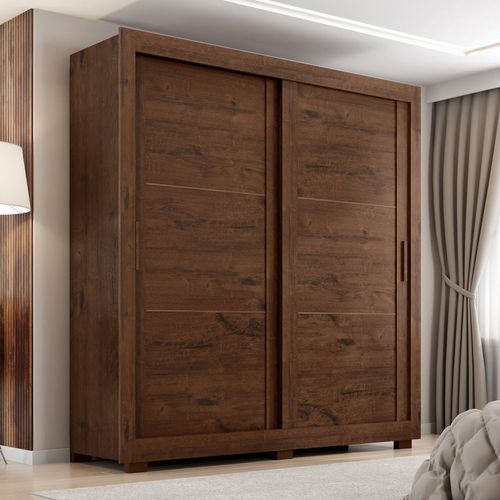 Ropero Titanium 2 puertas corredizas + 4 cajones 196x209x55 cm