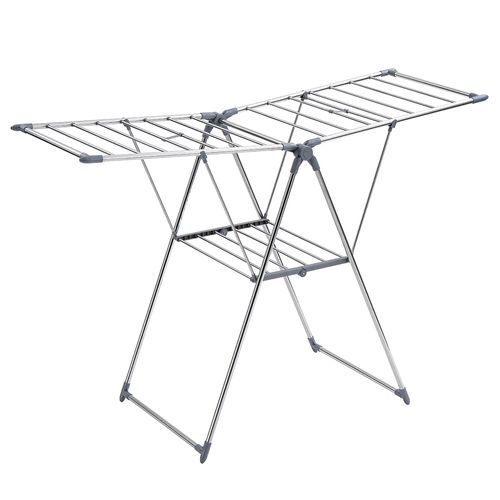 Tendedero con alas y estante 156x61 5x99 cm en acero