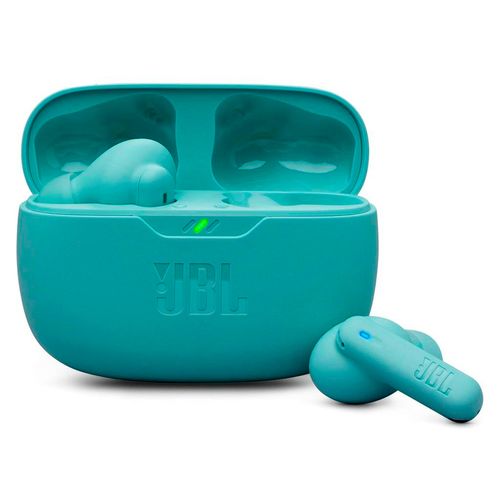 Auricular Tws JBL Wave Beam 2 azul con cancelación de ruido