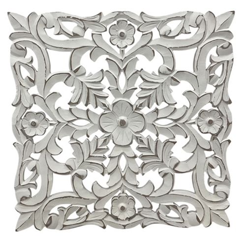 Talla Labrada de Madera 39,5 x 1 x 39;5 cm