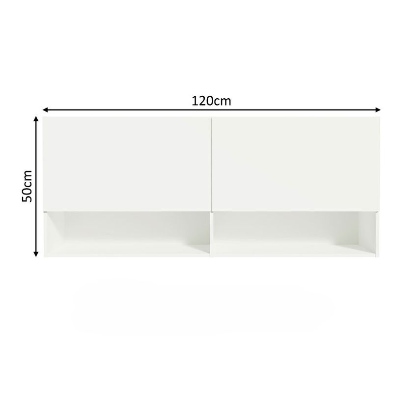 Mueble-Aereo-2-Puertas-2-Nichos-Blanco-120x31x50-cm