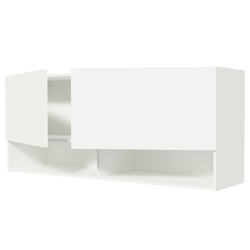 Mueble-Aereo-2-Puertas-2-Nichos-Blanco-120x31x50-cm