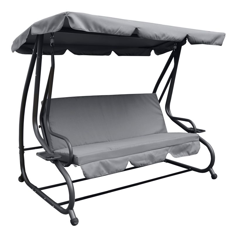 Hamaca-Cama-para-3-Personas-Gris-Oscuro