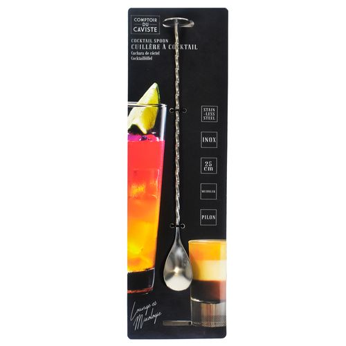 Cuchara cocktail acero inoxidable 25cm