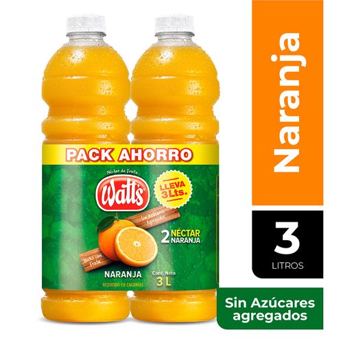 Pack Jugo WATTS Naranja 1.5 L x 2