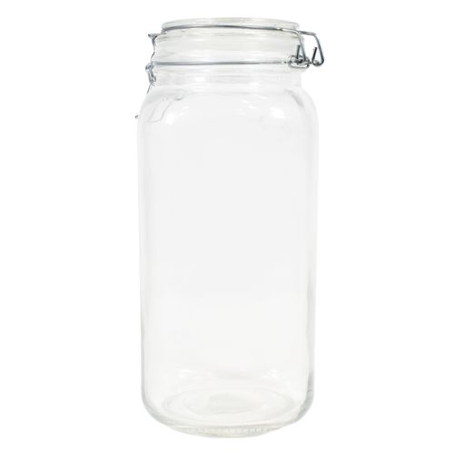 Frasco 2100 ml Vidrio con Tapa Broche Hermético