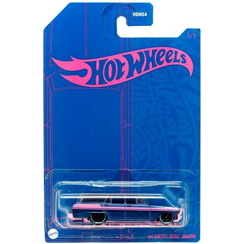 Autitos Retro azul y rosados HOT WHEELS