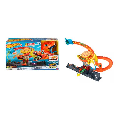 HOT WHEELS City Pizza Slam Ataque de Cobra